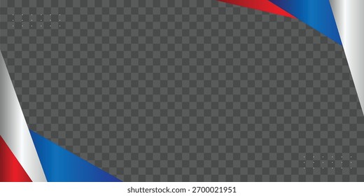Abstract elegant background design with space for your text. Corporate concept red blue white transparent illustration.