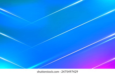 Abstract elegant background with glowing lines. Futuristic geometric diagonal with shiny lighting effect. Luxury template design for ad, banner, poster, template, business presentation. Vector EPS10.