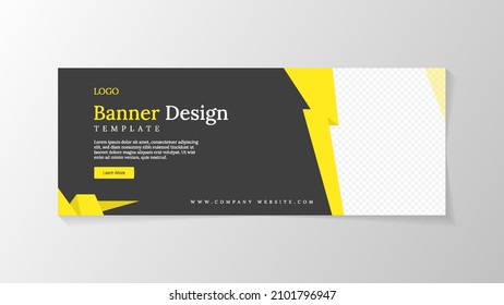 Abstract and elegant banner design template for promotion your product business. Minimalist and modern style design