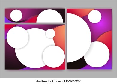 Abstract elegant banners set of templates for eb and print desingt fluent design digital art