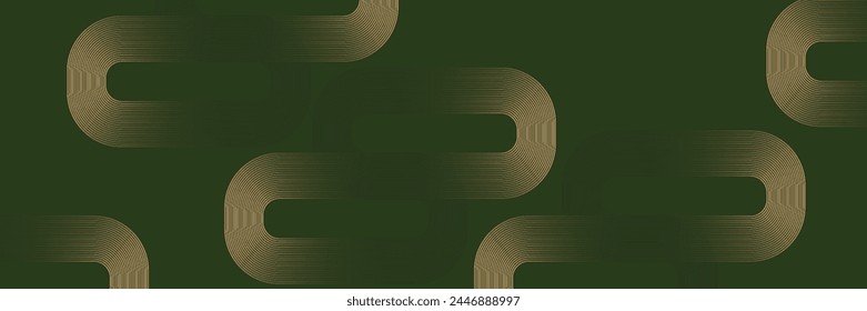 Abstractas fondo negro elegante con líneas geométricas de oro brillante. Patrón moderno de líneas redondeadas diagonales doradas. Estilo de lujo. Plantilla Horizontal del Anuncio. Traje para la cubierta, cartel, presentación, Anuncio