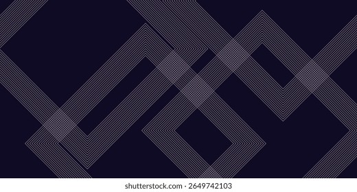 Abstractas fondo negro elegante con líneas geométricas doradas brillantes. Moderno patrón de líneas redondeadas diagonales doradas. Plantilla de Anuncio Horizontal. Adecuado para portadas, carteles, presentaciones, Vectores