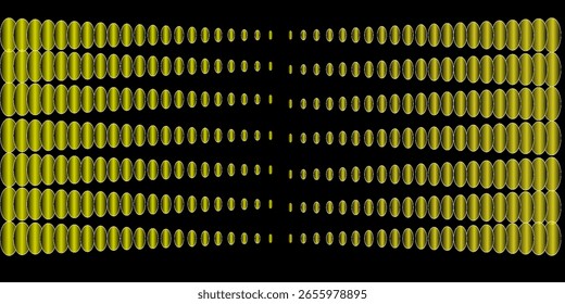 Abstract elegant black background with shiny gold geometric lines. Modern gold diagonal rounded lines pattern. Horizontal banner template. Suitable for covers, posters, presentations, vectors