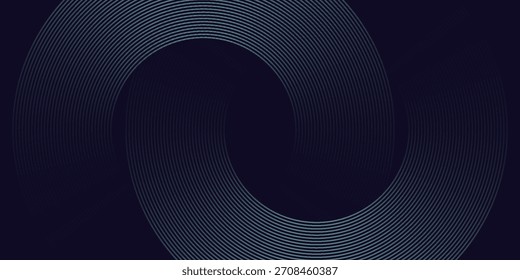 Abstract elegant black background with shiny gold geometric lines. Modern gold diagonal rounded lines pattern.Horizontal banner template. Suitable for covers, posters, presentations, vectors