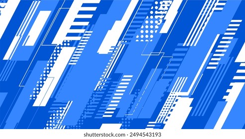 abstract elegant blue background with geometric shapes