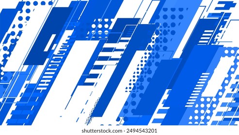 Abstrakter eleganter blauer Hintergrund mit geometrischen Formen
