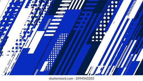 abstracto elegante fondo azul con Formas geométricas