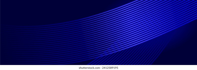 abstract elegant blue background with glowing lines