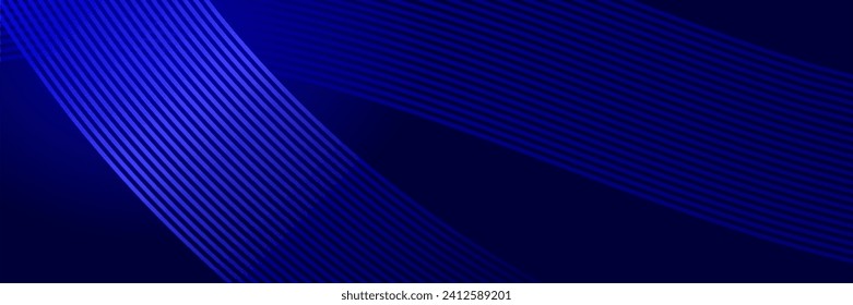 abstract elegant blue background with glowing lines