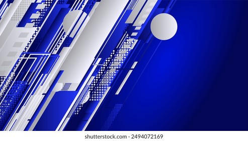 abstracto elegante fondo azul con líneas y semitono