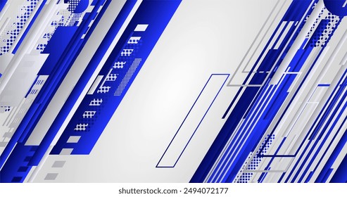 abstracto elegante fondo azul con líneas y semitono