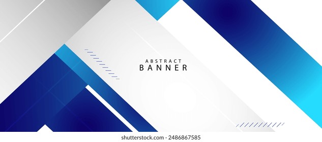 abstract elegant blue geometry lines on white background design