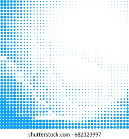 Abstract elegant blue halftone background