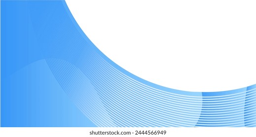 abstract elegant blue light wave background with lines