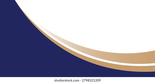 Abstract elegant blue luxury background with gold line. Modern futuristic background . Can be design for landing page, book covers, brochures, flyers, magazines, any brandings, banners, headers, prese