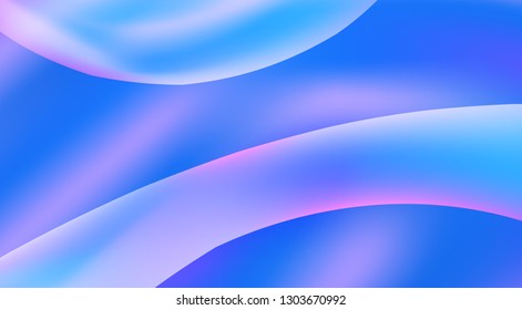 Abstract elegant blue and mauve gradient background with smooth rounded shapes. Blurred vector graphic pattern