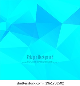 Abstract elegant blue polygonal background design