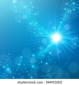 Abstract elegant blue shine background