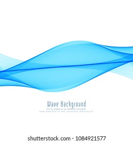 Abstract elegant blue wave background
