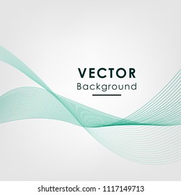 Abstract elegant blue wave background. Can be used template, web, presentation. Vector illustration.