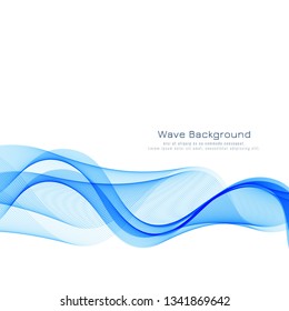 Abstract elegant blue wave background
