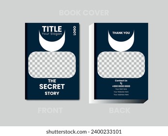 abstract elegant book cover template. Commercial Aminul report template. Modern commercial Aminul report template.