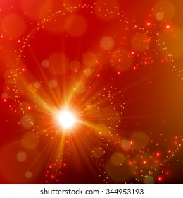 Abstract elegant burning shine background