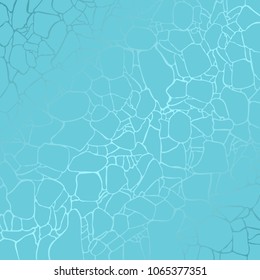 Abstract elegant cell background. Marble texture, cobweb, tile surface. Elegant futuristic ornament in shades of blue