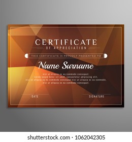 Abstract elegant certificate design background