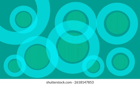 Abstract elegant circle shape with stripe decorative background.