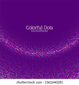 Abstract elegant colorful dots background