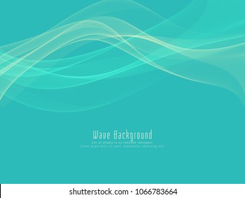 Abstract elegant colorful glowing wave background
