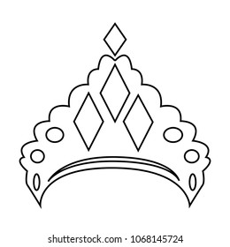 Abstract elegant crown