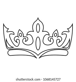 Abstract elegant crown