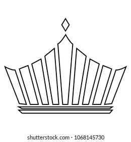Abstract elegant crown