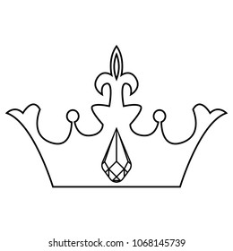 Abstract elegant crown