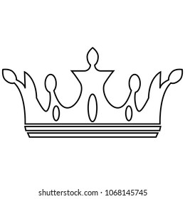 Abstract elegant crown