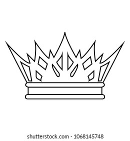 Abstract elegant crown