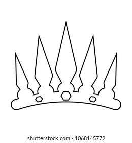 Abstract elegant crown