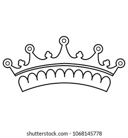 Abstract elegant crown