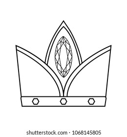 Abstract elegant crown