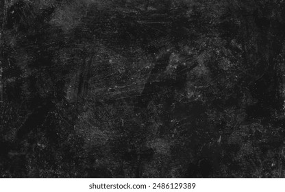 Abstract elegant dark black background vector illustration with vintage distressed grunge texture and white charcoal color paint. Splash particle white fire effect backdrop.