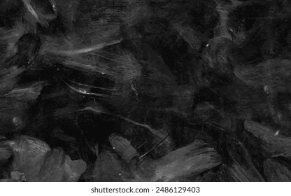 Abstract elegant dark black background vector illustration with vintage distressed grunge texture and white charcoal color paint. Splash particle white fire effect backdrop.