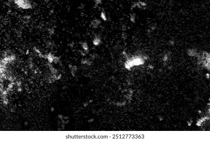 Abstract elegant dark black background vector illustration with vintage distressed grunge texture and white charcoal color paint. Dark grey textured concrete wall splash particle white fire effect.