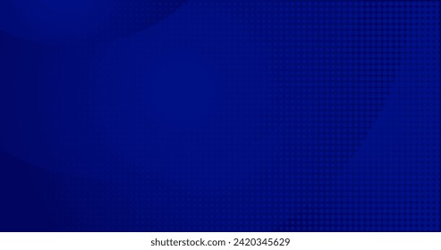 abstract elegant dark blue background with wave and halftone