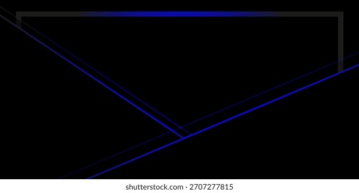Abstractas elegante fondo azul oscuro con línea dorada y efecto de iluminación brillante