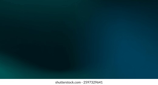 Abstract elegant dark blue to light blue and green gradient background illustration, ideal for sophisticated modern