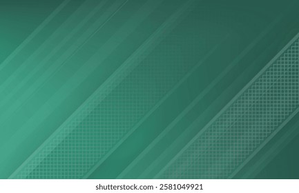 Abstract elegant dark green background with golden line diagonal and lighting effect sparkle. Luxury template design.