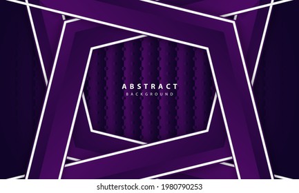 Abstract elegant dark purple on overlap layer background