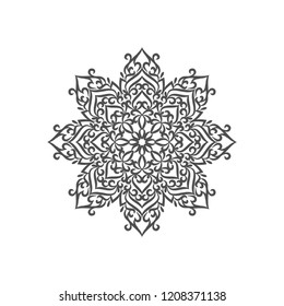 Abstract elegant decorative mandala design vector